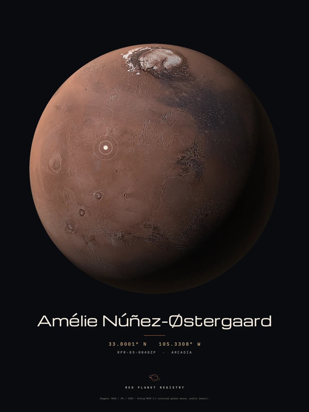 Commemorative art print example
